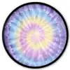 Spiraal - Tie dye - Pasteltinten Fotolijst rond zonder passe partout klein -3d