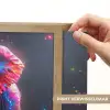Olifant - Kleuren - Sterren - Dier Light Box met batterij (Wandlamp kind) middel -USP_websiteprintNL