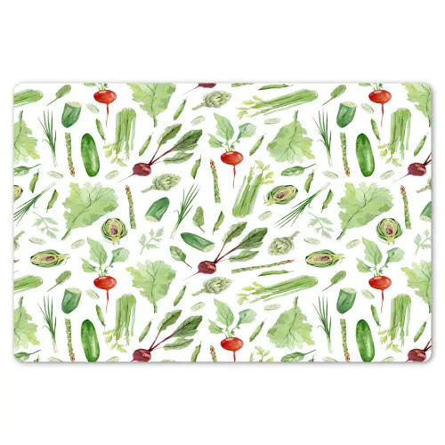 Groente - Patroon - Groen - Rood Placemat vinyl groot 368 -zzsfeer1_Kitchenyeah-website