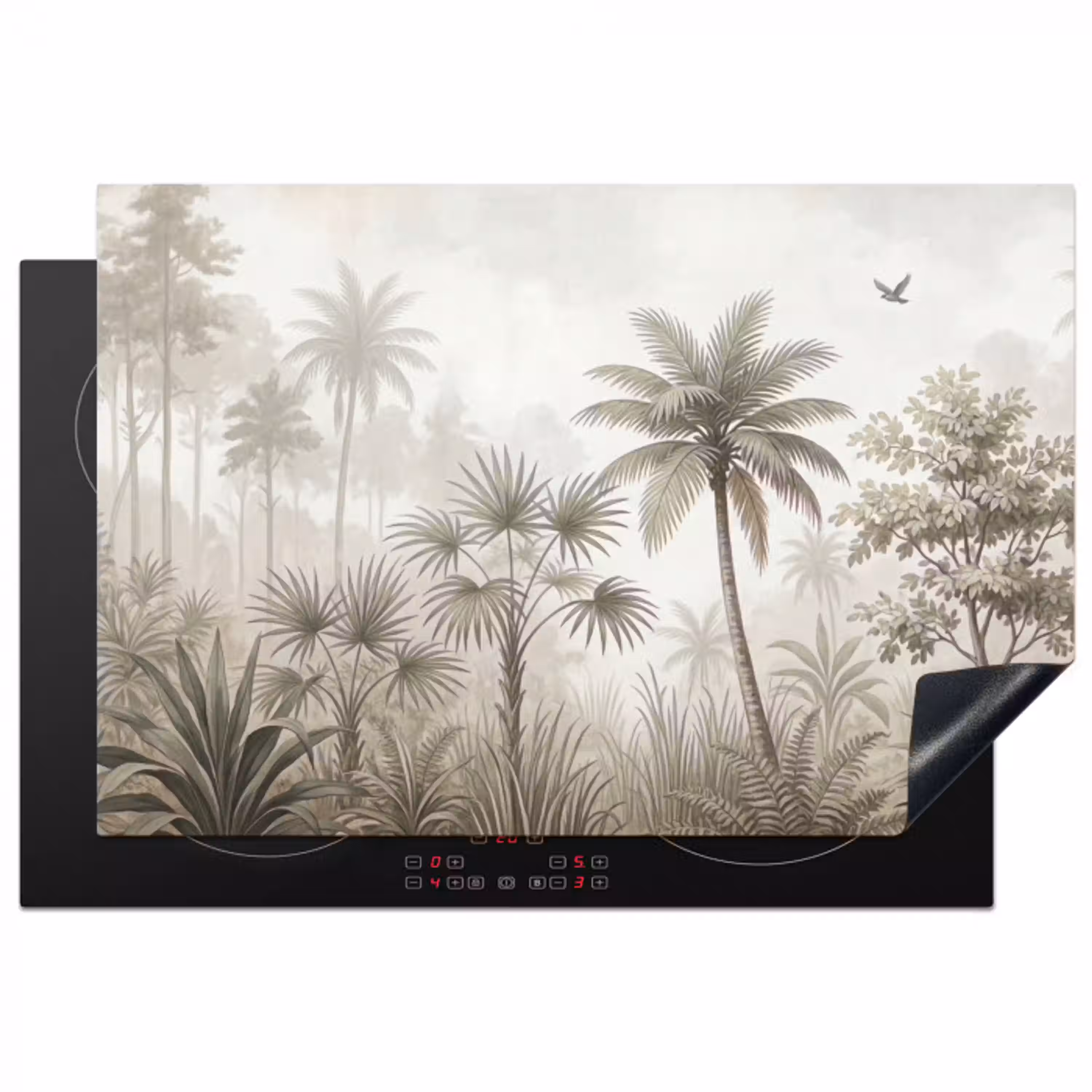 Jungle - Palmbomen - Natuur Inductie beschermer vinyl 3mm klein -3d