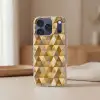 Geometrisch - Driehoek - Goud Telefoonhoesje iPhone 17 Pro klein 878 -sfeer2