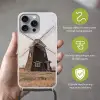 Windmolens - Landschap - Veld Hoesje iPhone 16 Pro Max met koord klein -sfeer2_NL