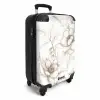 Vintage bloemen - beige en crèmewit NBS - Handbagage koffer - Kinderen Unisex middel -productfoto_3d