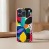 Vormen - Stippen - Kleurrijk Telefoonhoesje iPhone 17 Pro klein -sfeer2