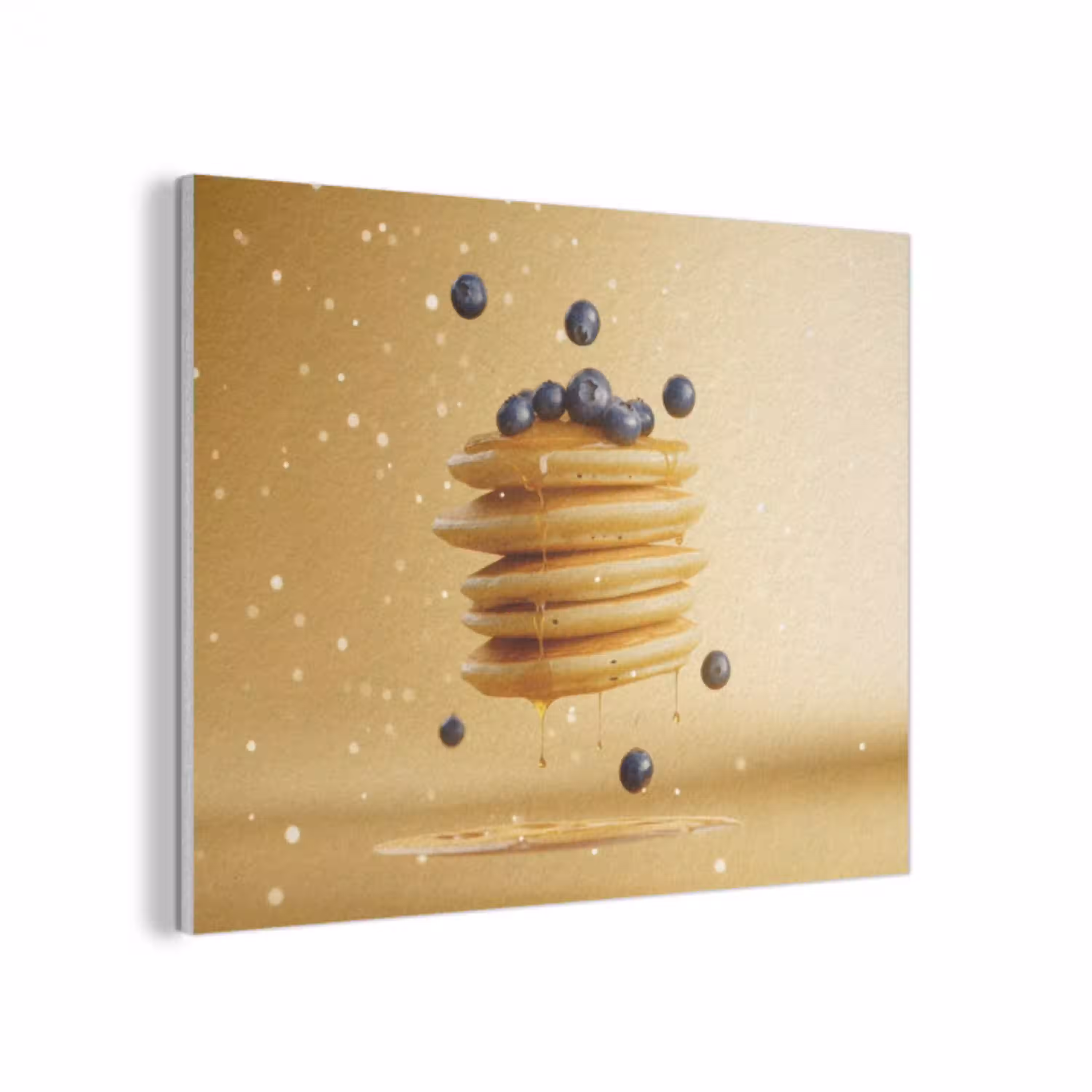 Pannenkoeken - Eten - Honing - Geel PET vilt klein -3d