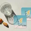 Glas - ijsblokjes - Citroen onderzetter kurk middel -sfeer4