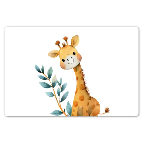 Giraf - Dier - Wilde dieren Placemat vinyl groot -zzsfeer1_Kitchenyeah-website