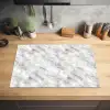 Grijs - Marmer - Gedetailleerd Inductie beschermer vinyl 3mm klein 276 -sfeer5