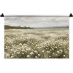 Illustratie - Landschap - Wit Wandkleed katoen klein -zz3d