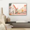 Bloemen - Huizen - Dorp canvas 2cm klein -sfeer6