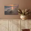 Schildpad - strand - Zonsondergang PET vilt klein -sfeer4