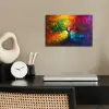 Boom - Kleurrijk - Modern - Abstract poster papier klein -sfeer1