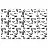 Gezicht - Zwart - Lijnen - Artistiek Placemat vinyl groot 368 -zzsfeer1_Kitchenyeah-website