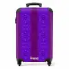Paars slangenhuid met symmetrische schubstructuur NBS - Handbagage koffer - Kinderen Unisex middel -productfoto_recht