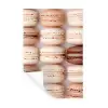 Macarons - Beige - Bruin Muursticker klein -3d
