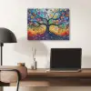 Kunst - Levensboom - Bloemen - Hippie PET vilt klein -sfeer5