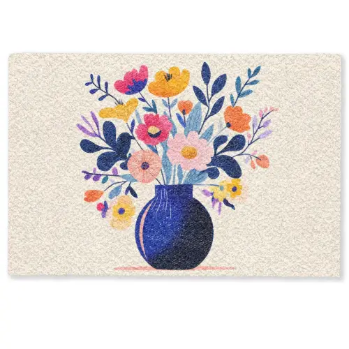 Vaas - Bloemen - Boeket Deurmat klein -zkaufland3d