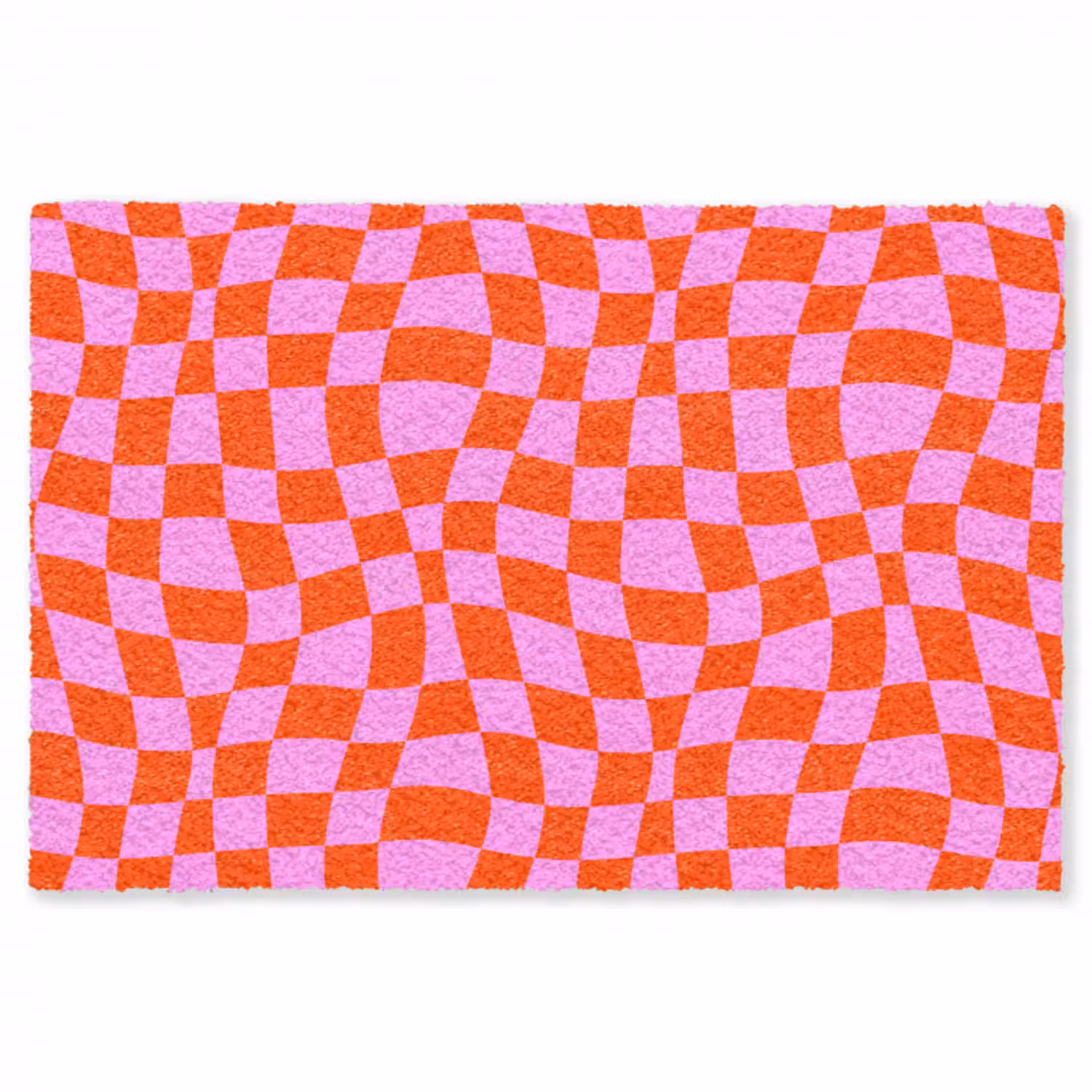 Fußmatte - Blöcke - Rosa - Rot - Muster