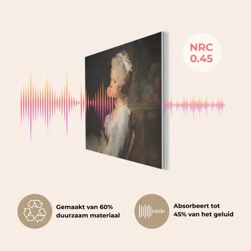 Vrouw - Barokjurk - Kauwgom PET vilt klein -USP_NL