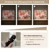 Bloemen - Kunst - Abstract - Verf Light Box met batterij (Wandlamp) middel -USP_dimbaarNL