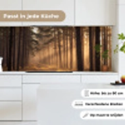 Bos - Mist - Zonlicht keuken achterwand 2 middel -sfeer4_DE