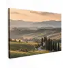 Toscaans - Landschap - Heuvels Tuinposter op houten frame 2 cm dik klein -3d