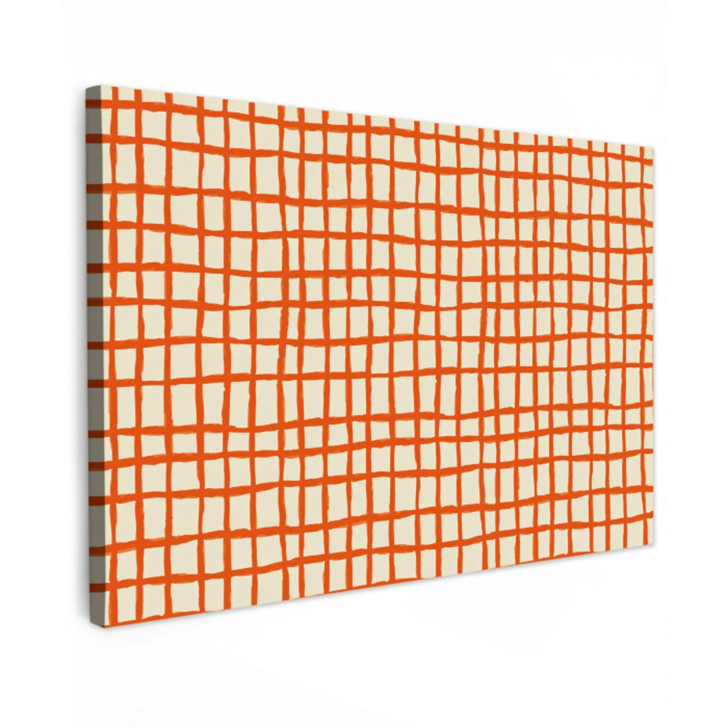 Patroon - Lijnen - Oranje canvas 2cm klein 34 -z3d