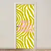 Zebraprint - Priority - Roze deurposter klein -3d_beige