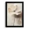 Bloem - Beige - Verf - Schaduw fotolijst zwart zonder passe partout klein -3d