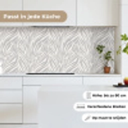 Zebra - Motief - Grijs keuken achterwand 2 middel 871 -sfeer4_DE