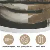 Ogen - Gezicht - Goud - Strepen Akoestische PET Vilt - Rond klein -closeup_NL