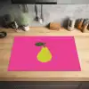 Illustratie - Fruit - Peer - Groen Inductie beschermer vinyl 3mm klein -sfeer5
