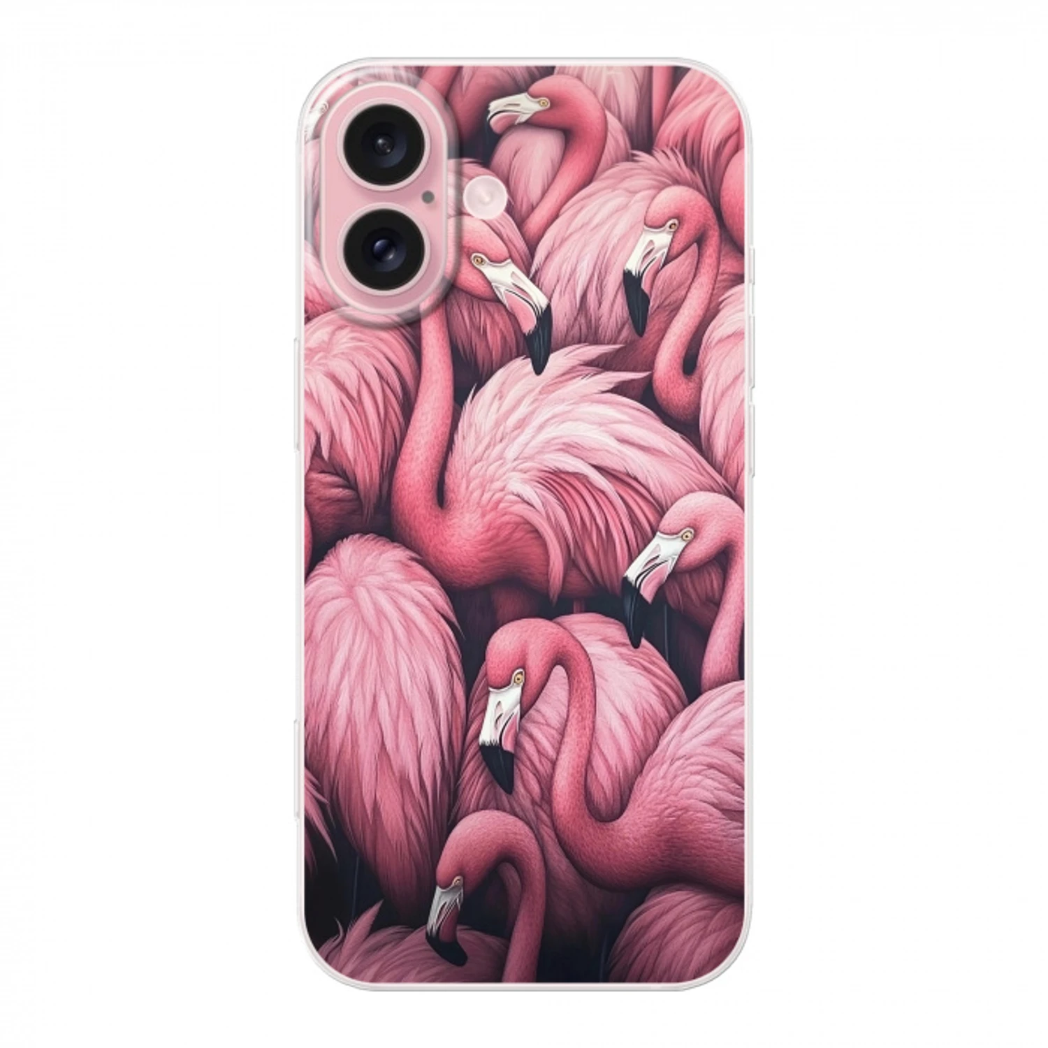 Flamingo - Roze - Dieren Apple iPhone 16 klein -3d