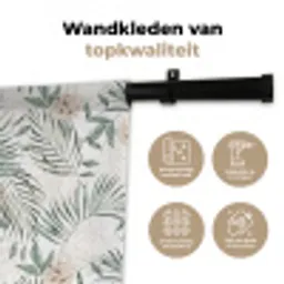 Bohemian - Bladeren - Bloemen - Tropisch Wandkleed katoen klein -sfeer2