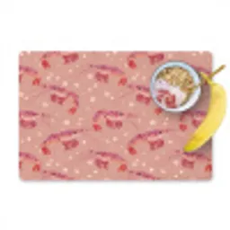 Garnalen - Stippen - Roze Placemat vinyl groot 368 -zzzproduct_Kitchenyeah-website