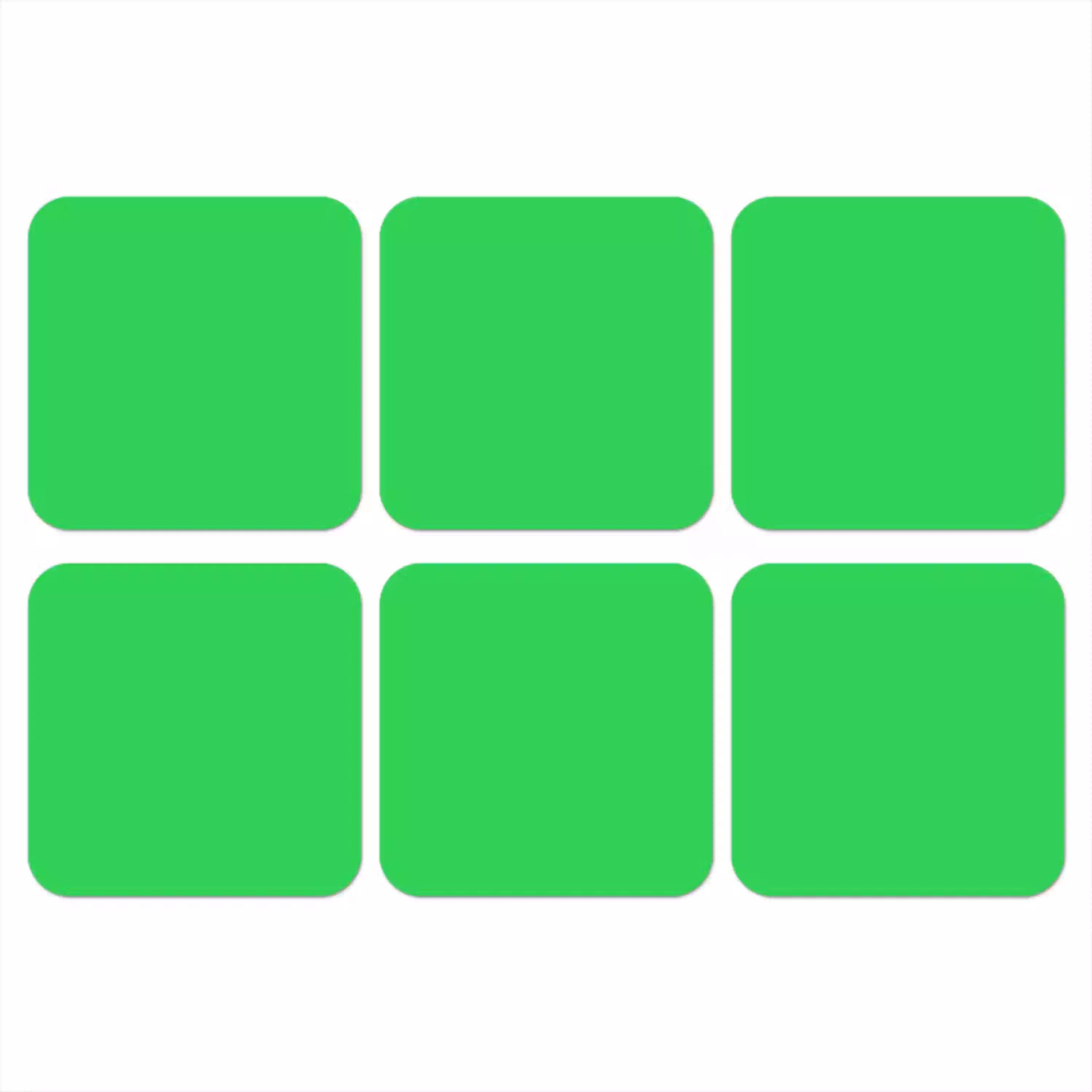 Mint - Green - Groen onderzetter kurk middel 366 -3d