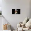 Kok - Rood - Kip Tuinposter op houten frame 2 cm dik klein -sfeer1