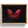 Vlinder - Rood - Minimalistisch Dienblad Rechthoek middel -z3d_shopping