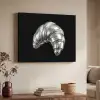 Croissant - Metaal - Zilver Textielframe - compleet frame klein -sfeer3