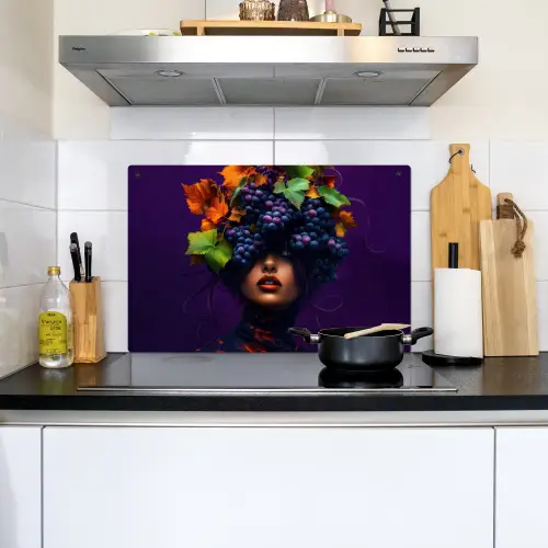Vrouw - Paars - Druiven Inductie beschemer met haakjes klein -sfeer2