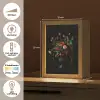 Bloemen - Bessen - Klassiek Light Box met kabel (Tafellamp) klein -USP_NL