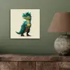 Stekels - Dino - Blauw - Gespierd aluminium wit klein -sfeer2