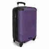 Lederen look violet paars NBS - Handbagage koffer - Volwassenen Unisex middel -productfoto_3d