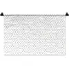 Geometrie - Lijn - Zwart - Wit - Patroon Wandkleed katoen klein 269 -zz3d
