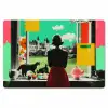 Vrouw - Keuken - Katten - Doorkijk Placemat vinyl groot -zzsfeer1_Kitchenyeah-website