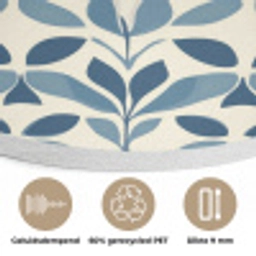 Flora - Modern - Blauw Akoestische PET Vilt - Rond klein 838 -closeup_NL