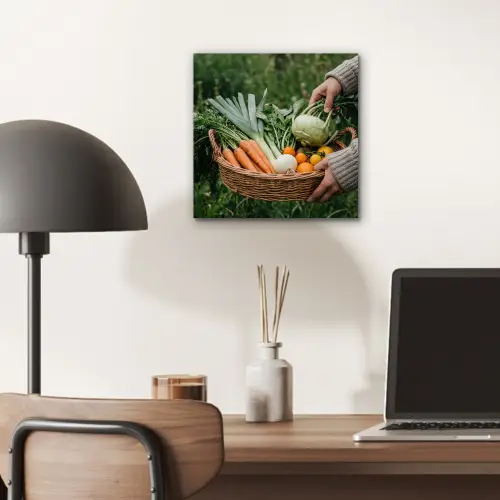 Veld - Groenten - Biologisch - Oogst aluminium wit klein -sfeer5