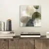 Minimalistisch - Cirkels - Penseelstreken - Beige plexiglas 5mm klein -sfeer1
