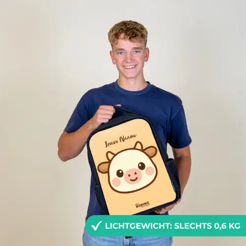 Kawai - Koe - Bruin Rugzak - Zwart middel -sfeer7_NL