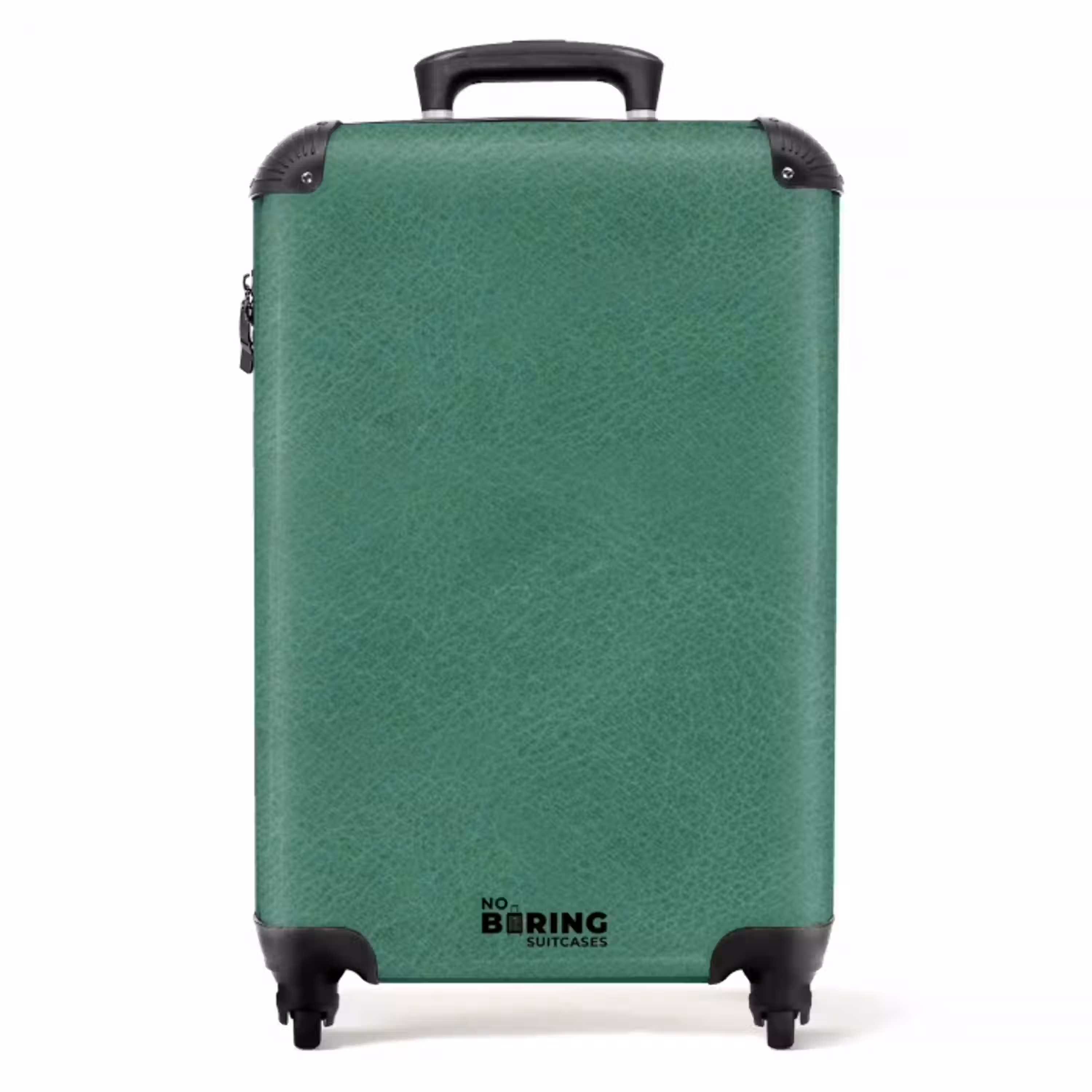 Lederen look blauw groen NBS - Handbagage koffer - Volwassenen Unisex middel -productfoto_recht
